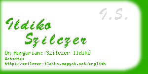 ildiko szilczer business card